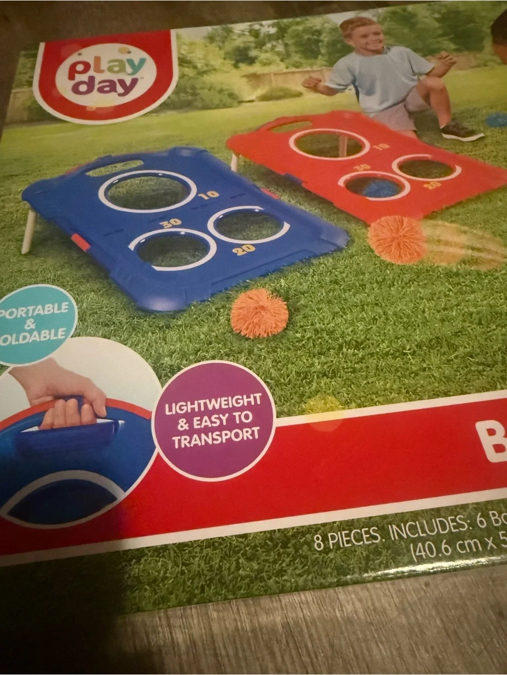 Play Day Kids Ball Toss Game - Blue & Red